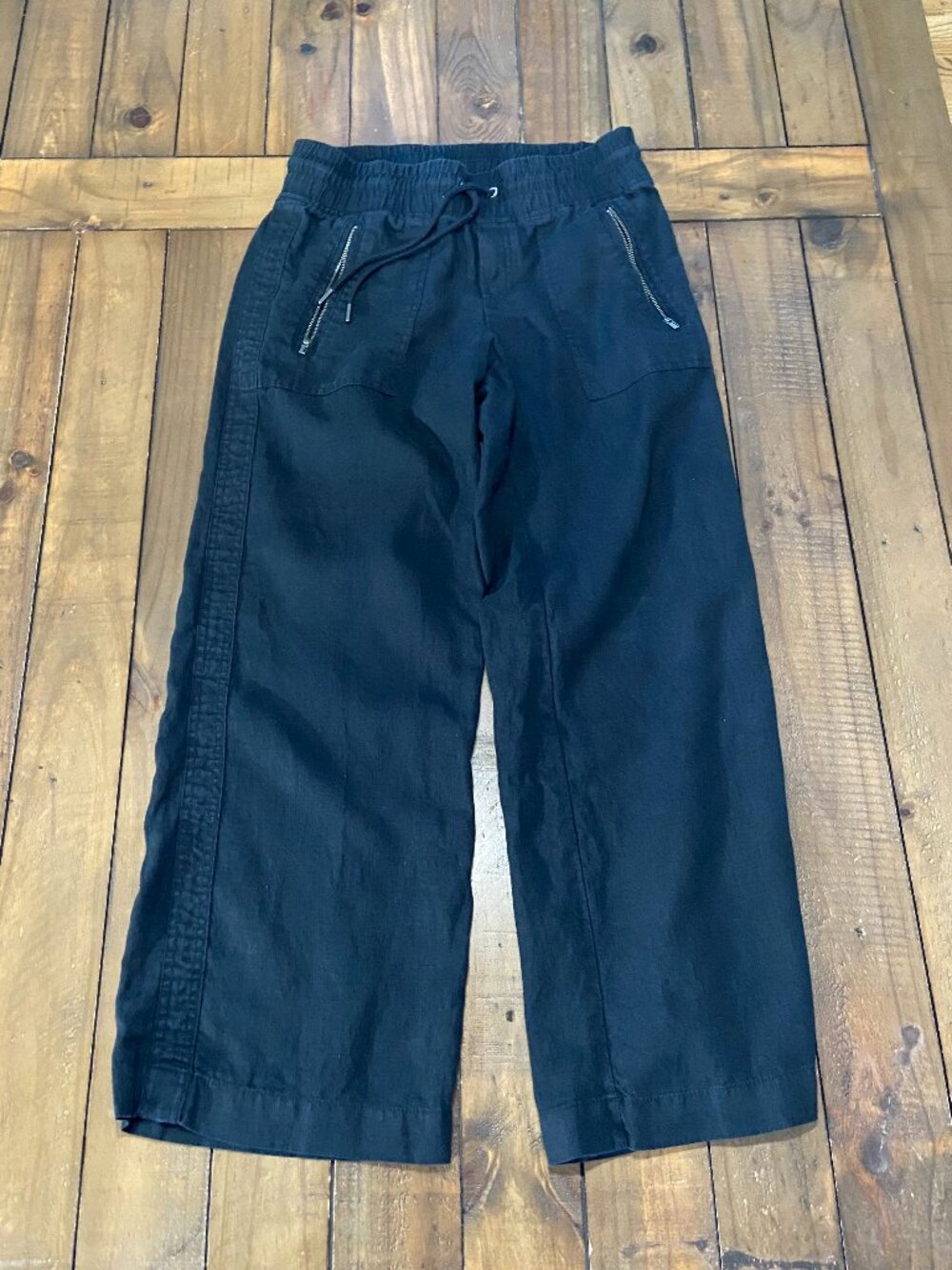 🖤 Athleta Cabo Linen Wide Leg Pants 2P